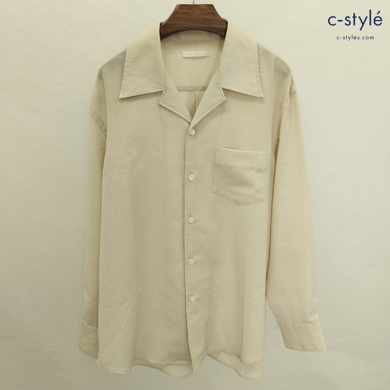OUR LEGACY アワーレガシー SHIRT BONE WHITE TECH WOOL 44 ベージュ シャツ M2212LBW