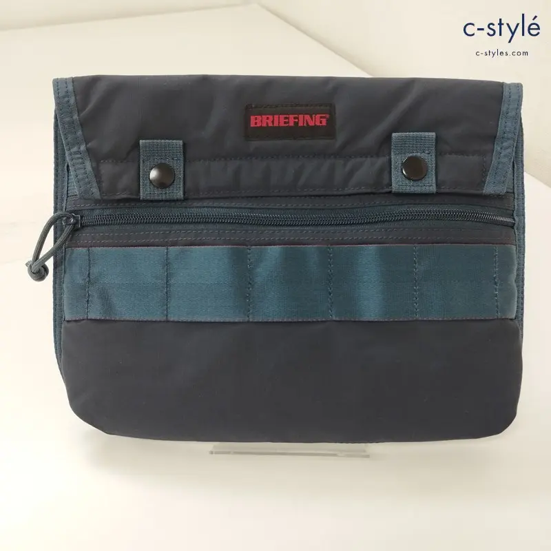 BRIEFING ブリーフィング クラッチバッグ ポーチ ネイビー系