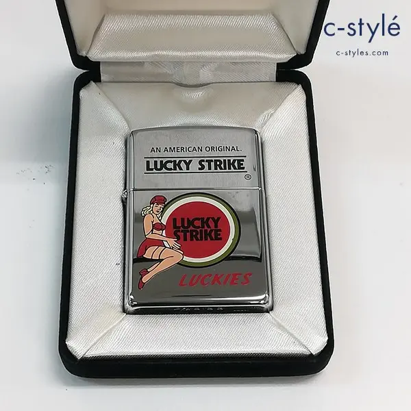 ZIPPO ジッポー LUCKY STRIKE ラッキーストライク ガールプリント オイルライター 喫煙具