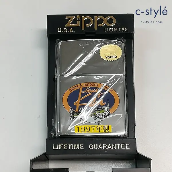 ZIPPO ジッポー 1997年製 Fishing オイルライター シルバー 喫煙具