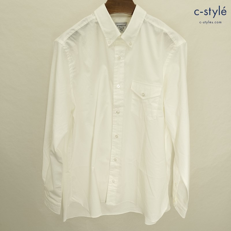 STRICT-G ストリクトジー シャツ M オフホワイト 長袖 HITOYOSHI 機動戦士ガンダム OXシャツ E.F.S.F