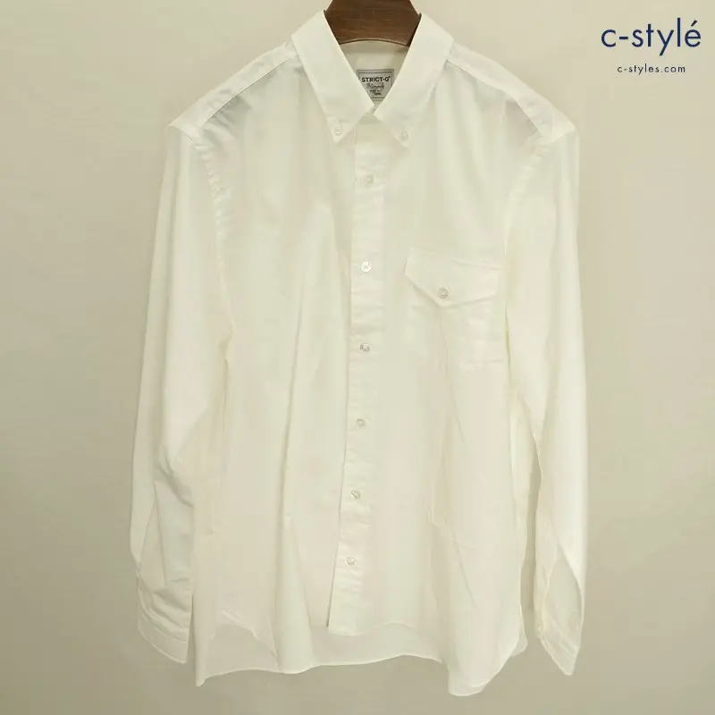 STRICT-G ストリクトジー シャツ M オフホワイト 長袖 HITOYOSHI 機動戦士ガンダム OXシャツ E.F.S.F