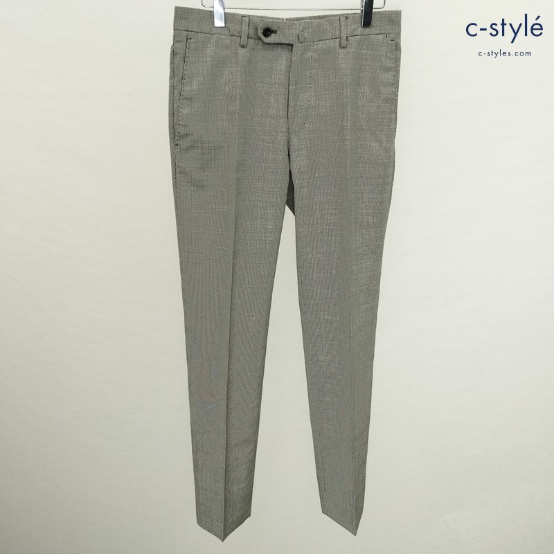 INCOTEX インコテックス スラックス 46 グレー系 パンツ venezia1951 ウール100％ SUPER100’S