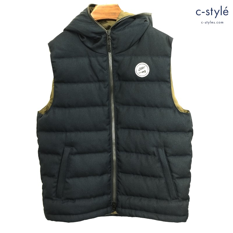 HYOD ヒョウドウ OFFLINE DOWN VEST ベストダウン L ネイビー×カーキ OFJ602N フーディ