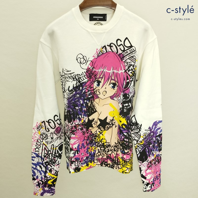 DSQUARED2 ディースクエアード アニメ柄 スウェットシャツ XS マルチカラー 長袖