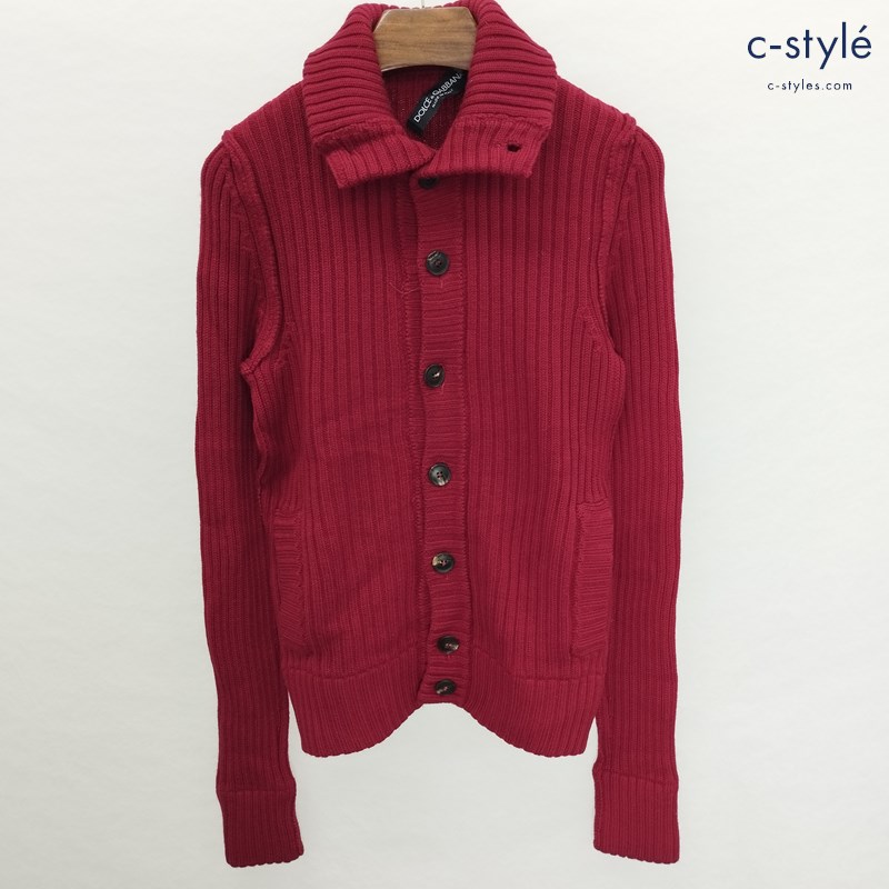 DOLCE&GABBANA ドルチェ＆ガッバーナ ニットカーディガン レッド KC-GGJ06K イタリア製