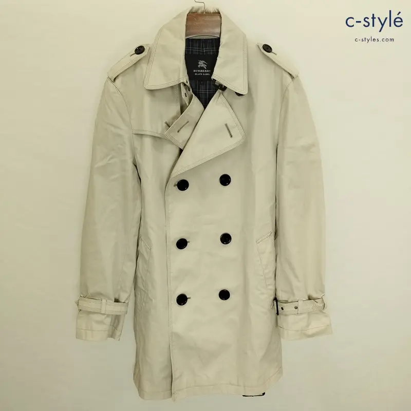 BURBERRY バーバリー トレンチコート L アイボリー系 BLACK LABEL D1A61-100-42 ジャケット