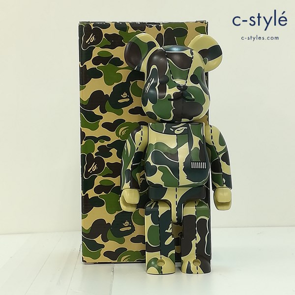 A BATHING APE × MEDICOM TOY BE@RBRICK ベアブリック BAPE PLAY 400％ GREEN CAMO カモ