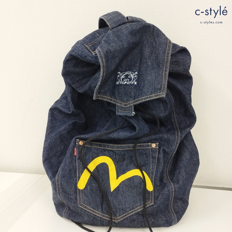 EVISU エヴィス デニムリュック インディゴ 日本製 コットン100％ カモメ