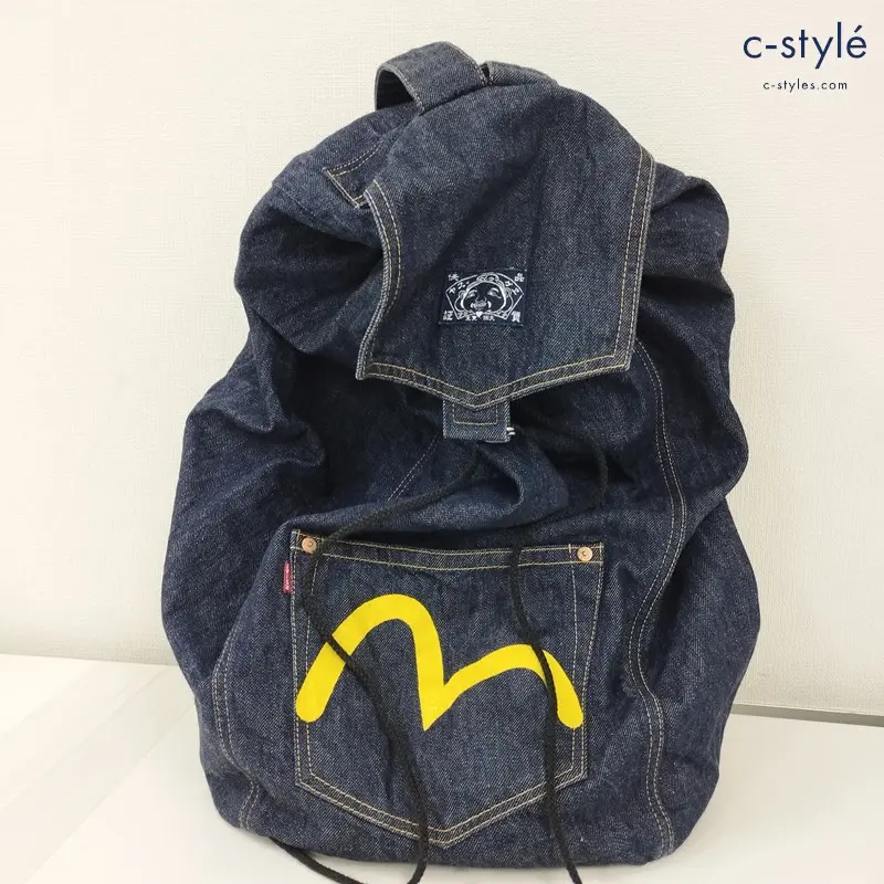 EVISU エヴィス デニムリュック インディゴ 日本製 コットン100％ カモメ