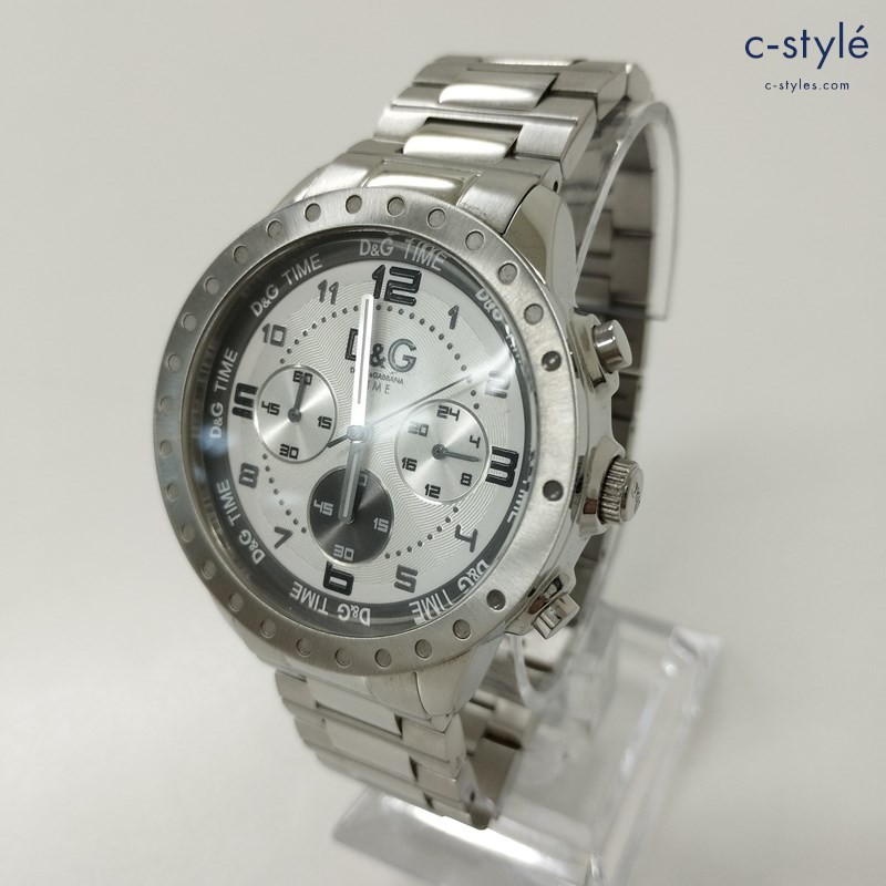 DOLCE＆GABBANA ドルチェ&ガッバーナ ドルガバ 腕時計 シルバー クォーツ式 D＆G