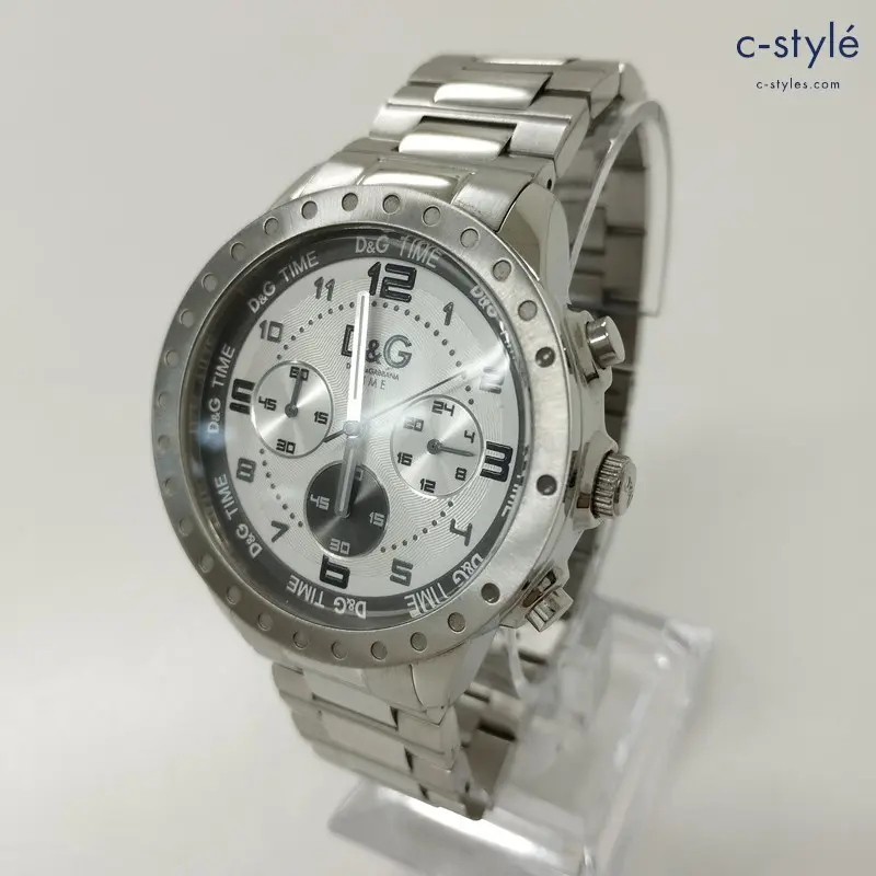 DOLCE＆GABBANA ドルチェ&ガッバーナ ドルガバ 腕時計 シルバー クォーツ式 D＆G