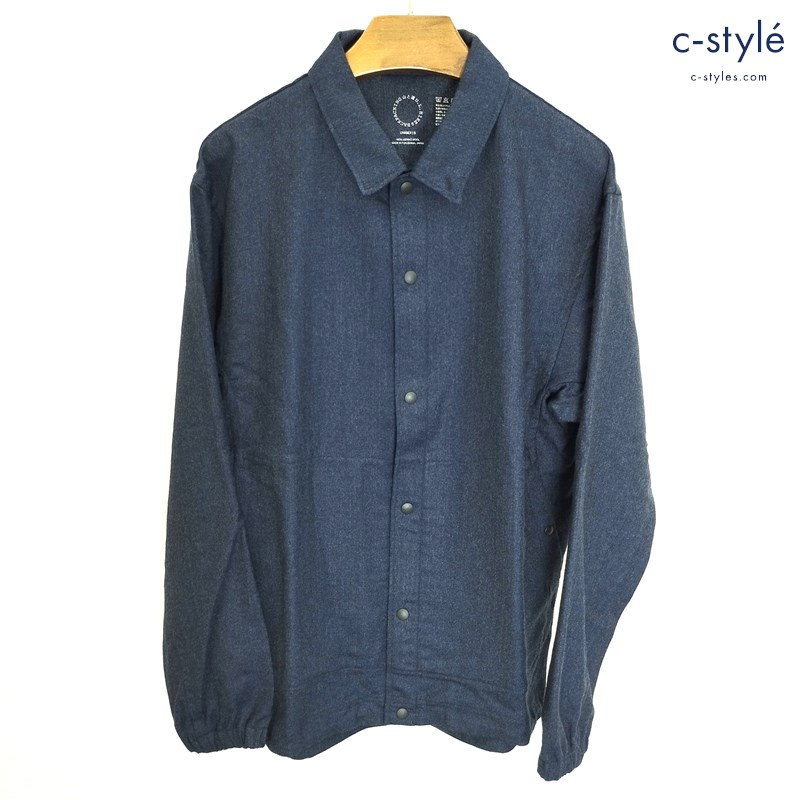 山と道 Merino Coach Jacket S ネイビー 100%メリノウール コーチジャケット ユニセックス