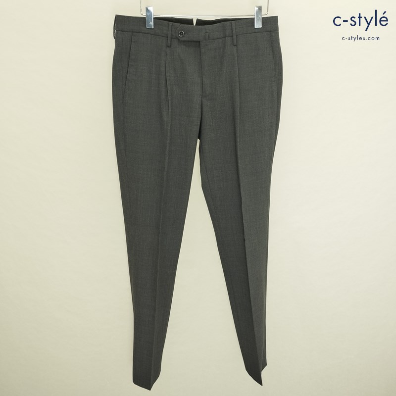 INCOTEX インコテックス スラックス 46 グレー 30034 テクノウール スリムフィット PATTERN30