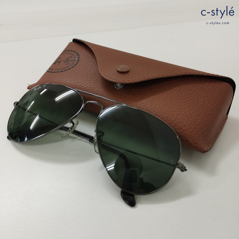 Ray-Ban レイバン AVIATOR アビエーター サングラス 58□14 ブラック RB3025 イタリア製