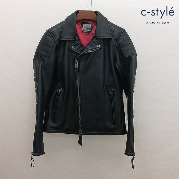 KADOYA カドヤ K’S LEATHER ライダースジャケット S ブラック No.1174 TWR-PADDED