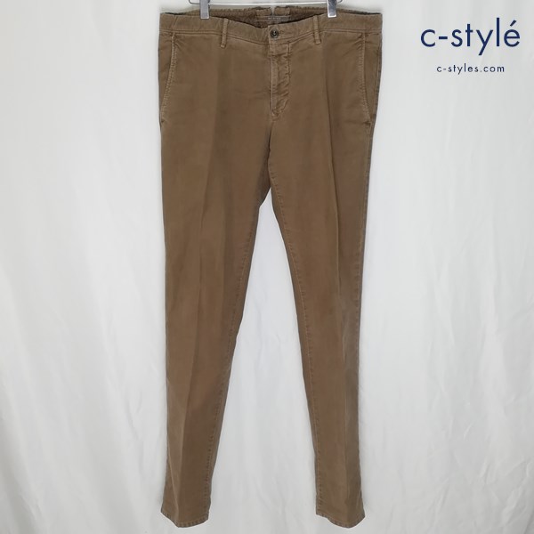 INCOTEX インコテックス パンツ 1ST603 36 ブラウン SLIM FIT TRICOCHINO