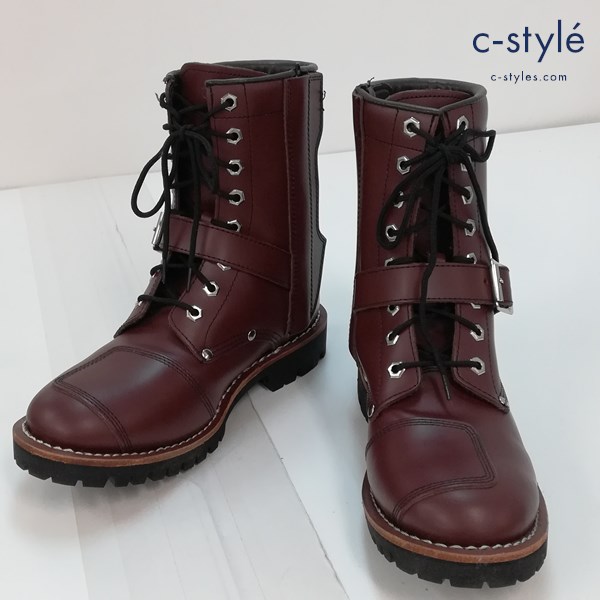 AVIREX アヴィレックス YAMATO ヤマト バイカースタイルブーツ 24cm ブラウン レディース レザー