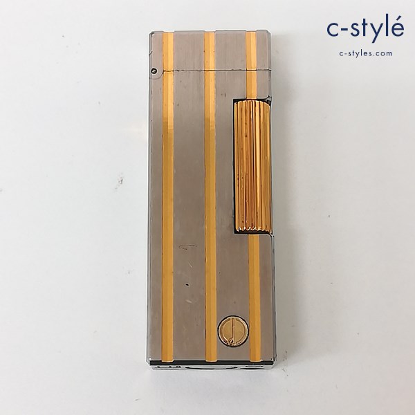 dunhill ダンヒル ローラーガスライター シルバー×ゴールド 喫煙具