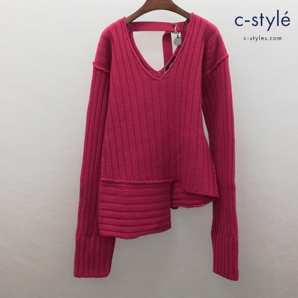 DIESEL ディーゼル ニットセーター S ショッキングピンク M-COSTE PULLOVER レディース