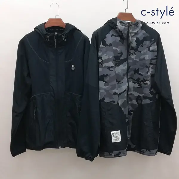 UNDER ARMOUR アンダーアーマー ジャケット XL MD ブラック系 1375377 1373806 長袖 ジップアップ