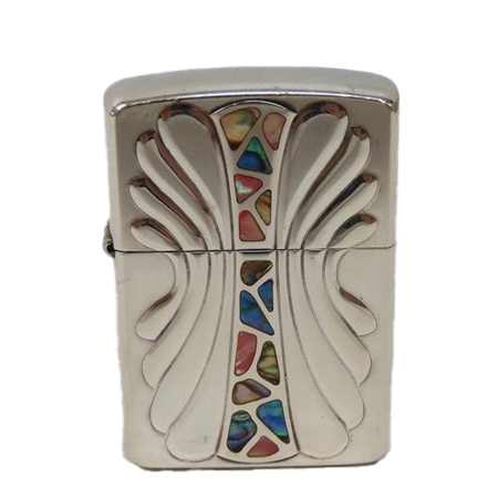 ZIPPO(ジッポー) スターリングシルバー シェル張り 2004年製