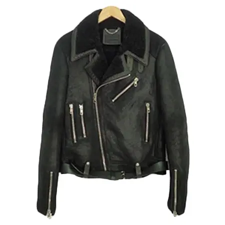 DIESEL BLACK GOLD(ディーゼルブラックゴールド) ムートン ダブルライダースジャケット