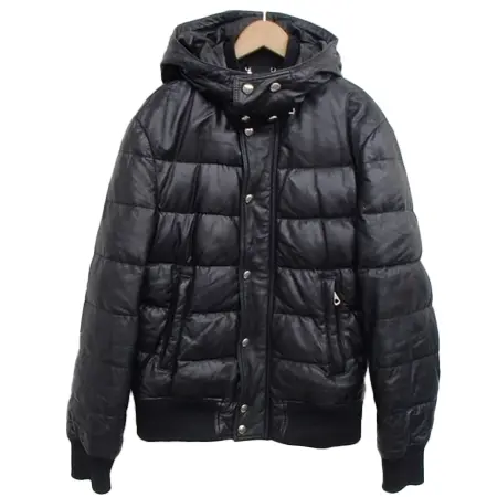 DIESEL BLACK GOLD(ディーゼルブラックゴールド) ダウンジャケット ラムレザー