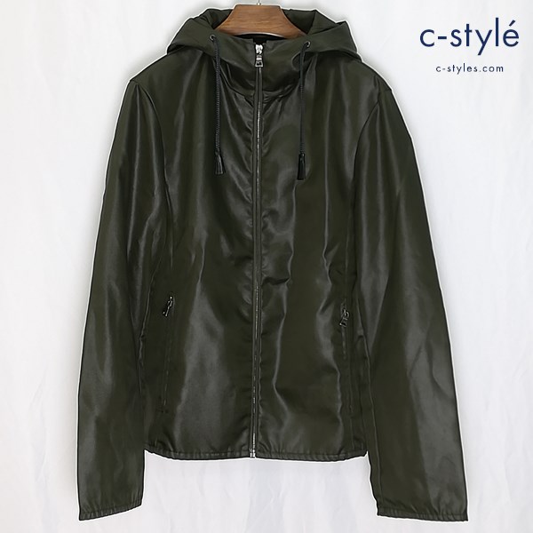 PRADA プラダ マウンテンパーカー 48 グリーン SCG78H ナイロン100 イタリア製