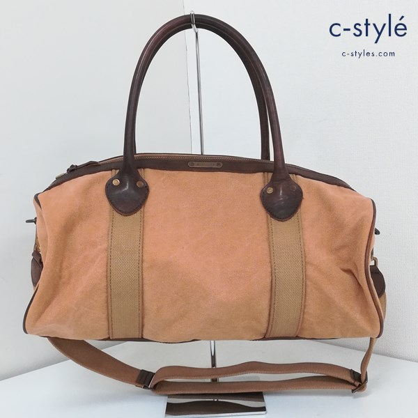 vasco ヴァスコ 2WAY ボストンバッグ ベージュ系 カバン 鞄