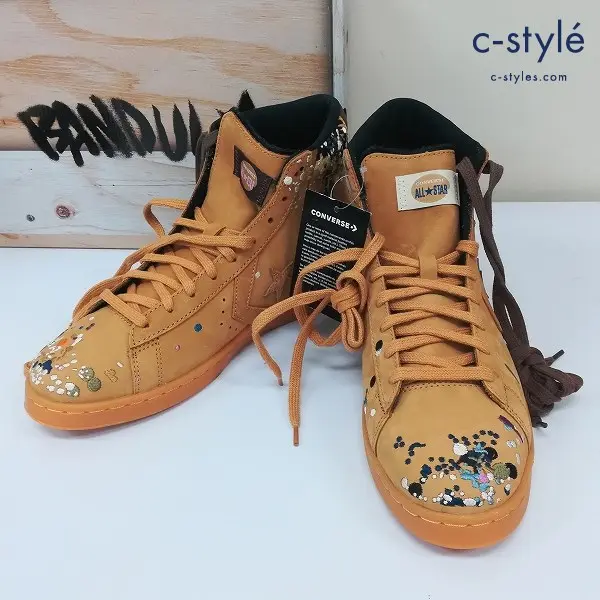 CONVERSE ALL STAR Bandulu Paint Splatter Flux スニーカー 27cm ブラウン 169908C コンバース ハイカット
