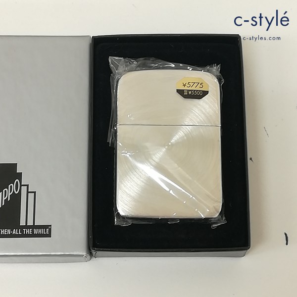ZIPPO ジッポー オイルライター 2004年製 1941 レプリカ 無地 シルバー スピン加工 喫煙具