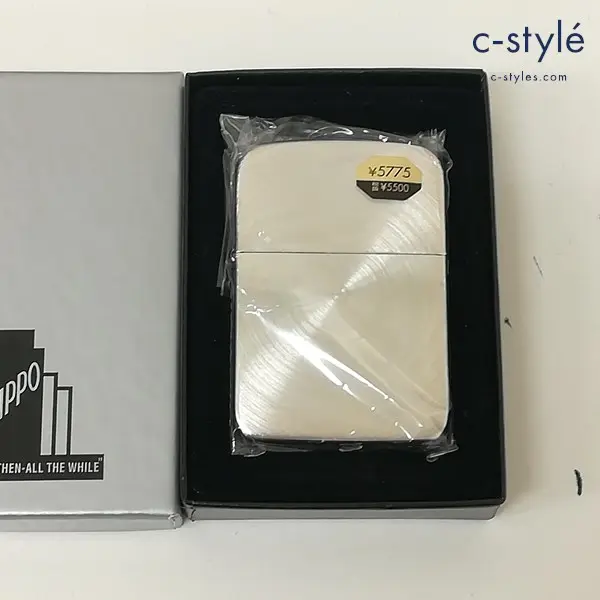 ZIPPO ジッポー オイルライター 2004年製 1941 レプリカ 無地 シルバー スピン加工 喫煙具