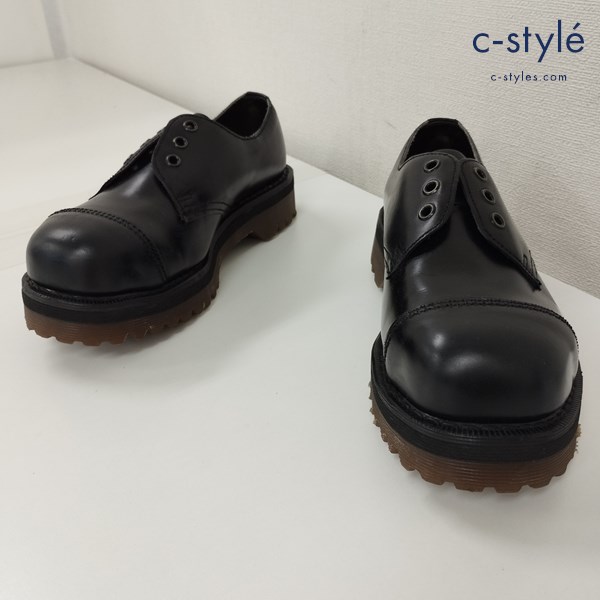 Dr.Martens ドクターマーチン スチールトゥ 3ホールシューズ UK5 ブラック 厚底 レディース 靴