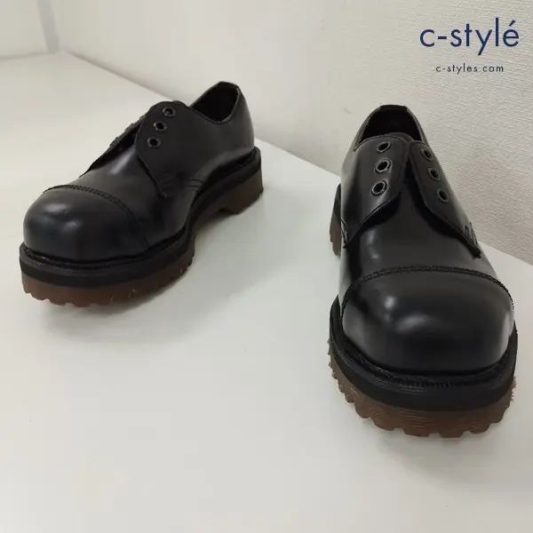 Dr.Martens ドクターマーチン スチールトゥ 3ホールシューズ UK5 ブラック 厚底 レディース 靴