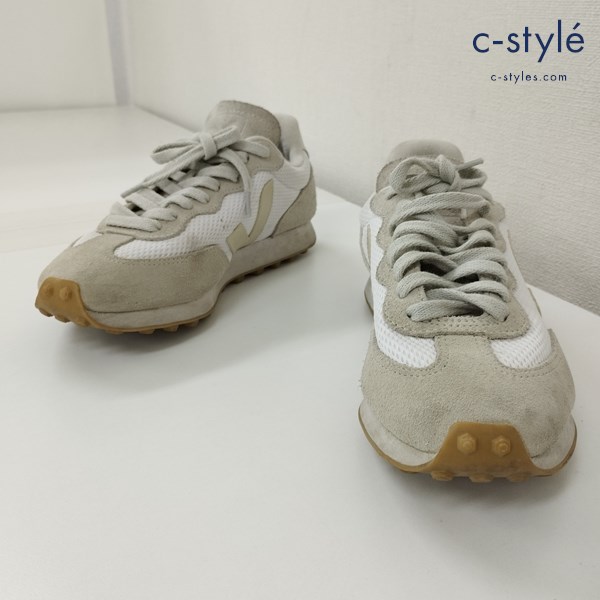 VEJA ヴェジャ ローカット スニーカー 24cm ベージュ系 スウェード FABRIQUE AU BRESIL レディース