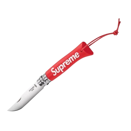 オピネル(OPINEL)×Supreme(シュプリーム) 折りたたみナイフ No.08 Folding Knife レッド