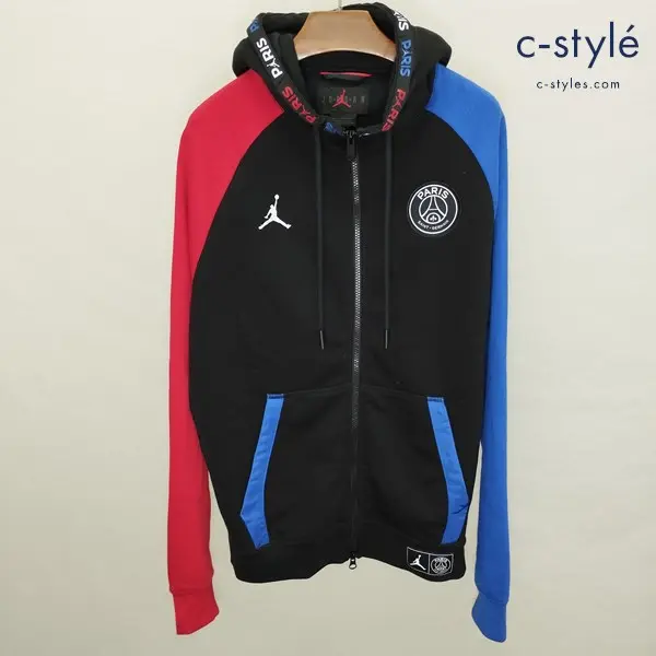 NIKE JORDAN×PSG ナイキ ジョーダン×パリサンジェルマン パーカー L BQ8347-011 FLEECE FULL ZIP HOODY