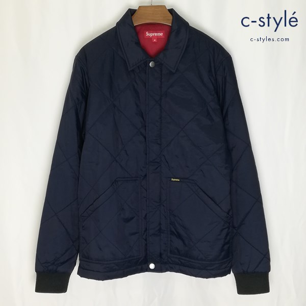 Supreme シュプリーム 11-12AW Quilted Jacket キルティングジャケット M ネイビー 長袖 コート