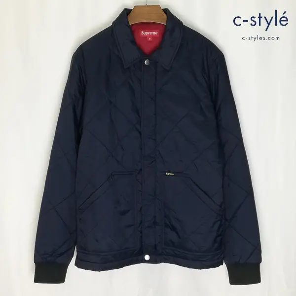 Supreme シュプリーム 11-12AW Quilted Jacket キルティングジャケット M ネイビー 長袖 コート