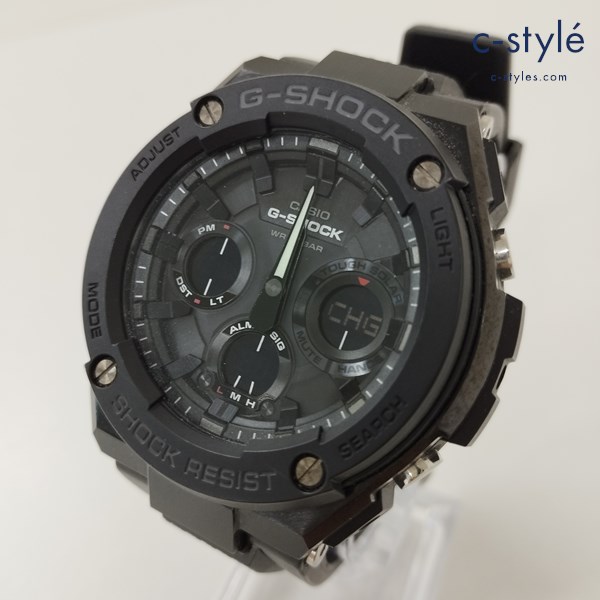 CASIO カシオ G-SHOCK Gショック ソーラー腕時計 ブラック GST-S100G-1BDR Gスチール