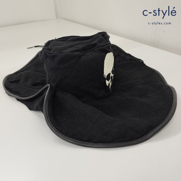 L.G.B. ルグランブルー メッシュ切替スカルハット F ブラック 0018LWS つば広帽