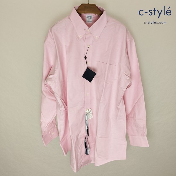 Brooks Brothers ブルックスブラザーズ 長袖シャツ 17・1/2-33 ピンク系 ボタンダウン SLIM FIT