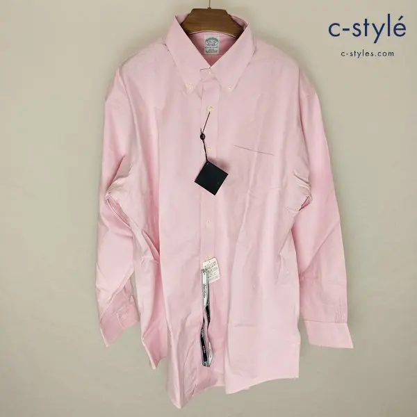 Brooks Brothers ブルックスブラザーズ 長袖シャツ 17・1/2-33 ピンク系 ボタンダウン SLIM FIT