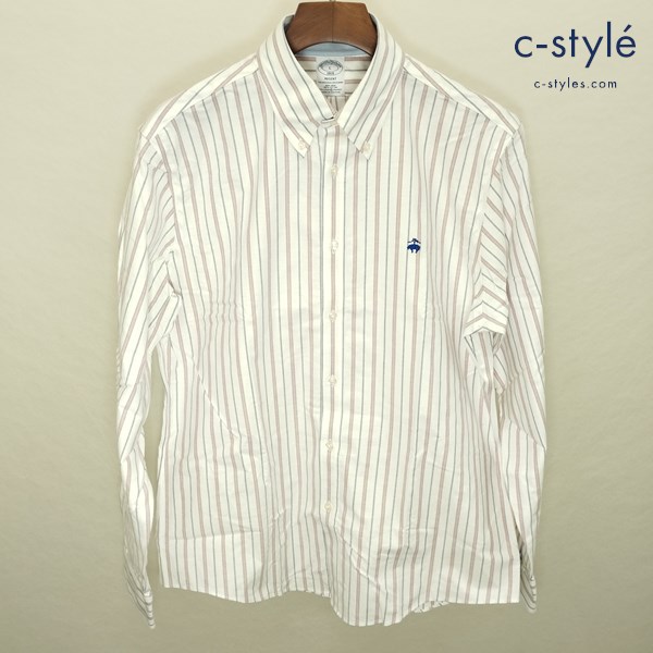Brooks Brothers ブルックスブラザーズ L マルチカラー ストライプ ボタンダウン