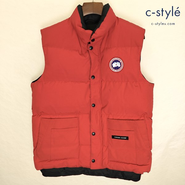 CANADA GOOSE カナダグース FREESTYLE VEST ダウンベスト M レッド 4125M カナダ製