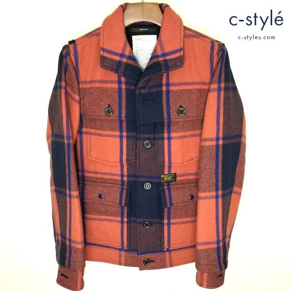 WTAPS ダブルタップス LAMBERJACKET WOOL MELTON コート M レッド系 122GWDT-JKM06 ジャケット ウール