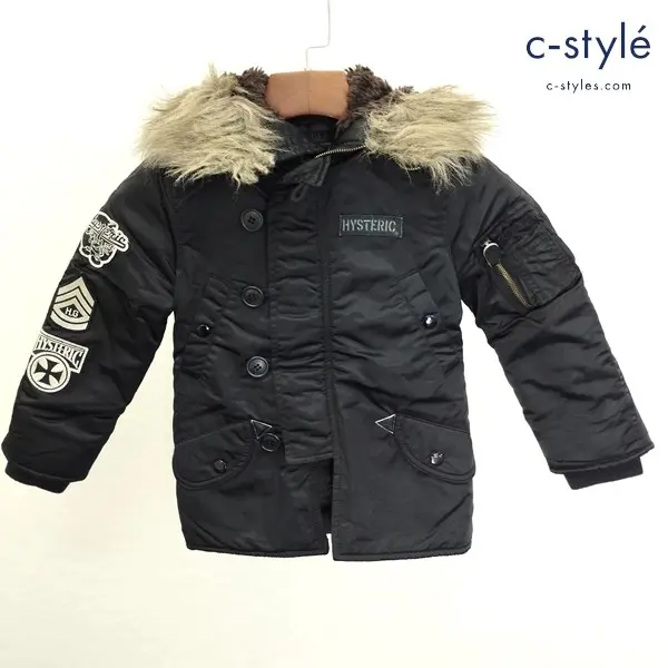 HYSTERIC GLAMOUR ヒステリックグラマー type69 アーミージャケット 110 ブラック キッズ 男の子 女の子