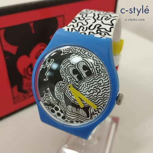 swatch MICKEY MOUSE × Keith Haring 腕時計 マルチカラー ミッキーマウス キースヘリング