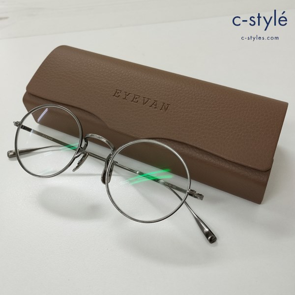 EYEVAN アイヴァン MERCED（44） メルセド 眼鏡 44□21-145 シルバー 度入り メガネ